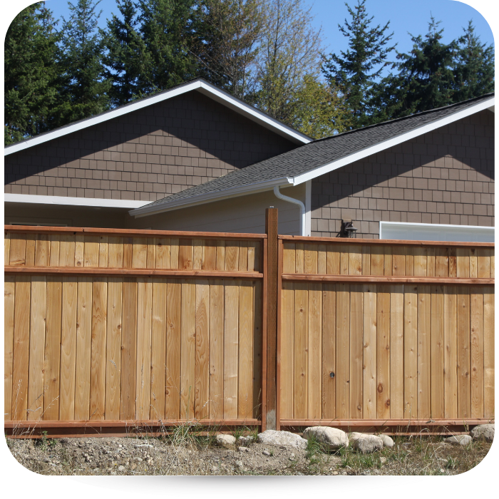 Wooden fence