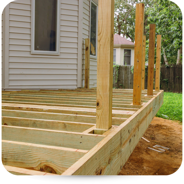custom deck construction.
